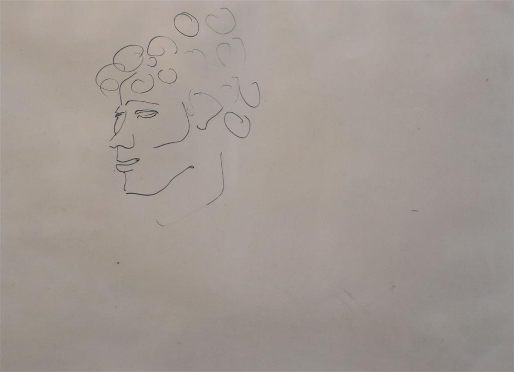 Henri Gaudier-Brzescka (1891-1915) Head of a woman, 1913 9 x 12in.